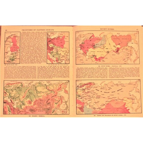 1950s Atlas, History Teaching Atlas: British and World History, Wheaton 1955 - Picture 8 of 8